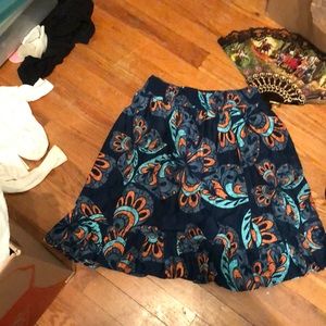 A light skirt with pattern